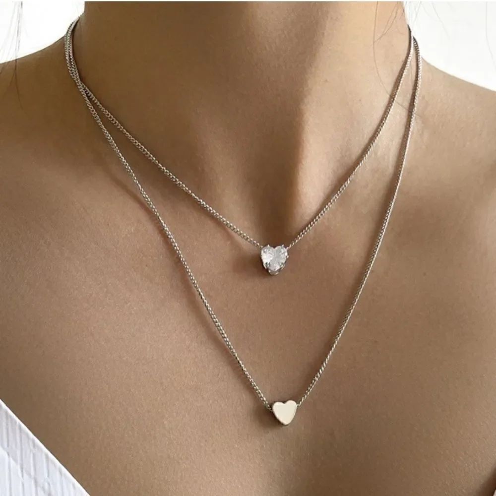 NecklaceβdoubleβlayeredβRhinestoneβNWTβfashionβjewelry
